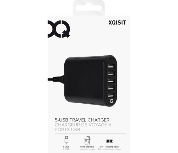 Xqisit Ładowarka Sieciowa 5XUSB 8A - 1442461 - zdjęcie